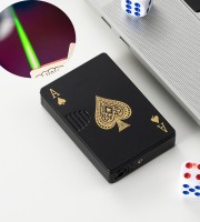 Metal Jet Turbo Butane Gas Lighter-Black